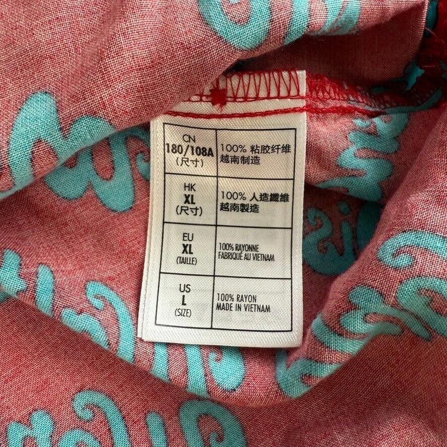 Disney Disney Parks Walt Disney World Button Up Shirt Red Blue Sz L Size US L / EU 52-54 / 3 - 4 Thumbnail