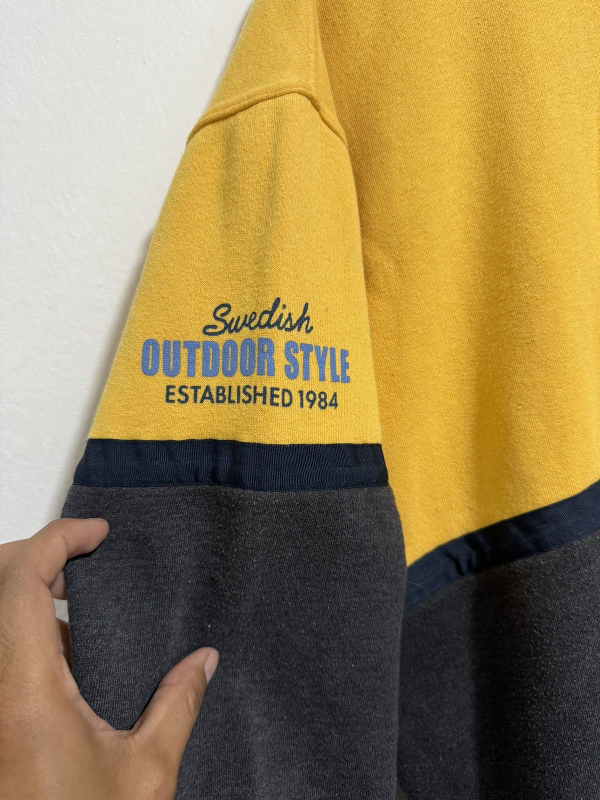 Japanese Brand × Vintage Vintage Santaworld Sweden Half Zipper Sweatshirt Size US XL / EU 56 / 4 - 5 Thumbnail