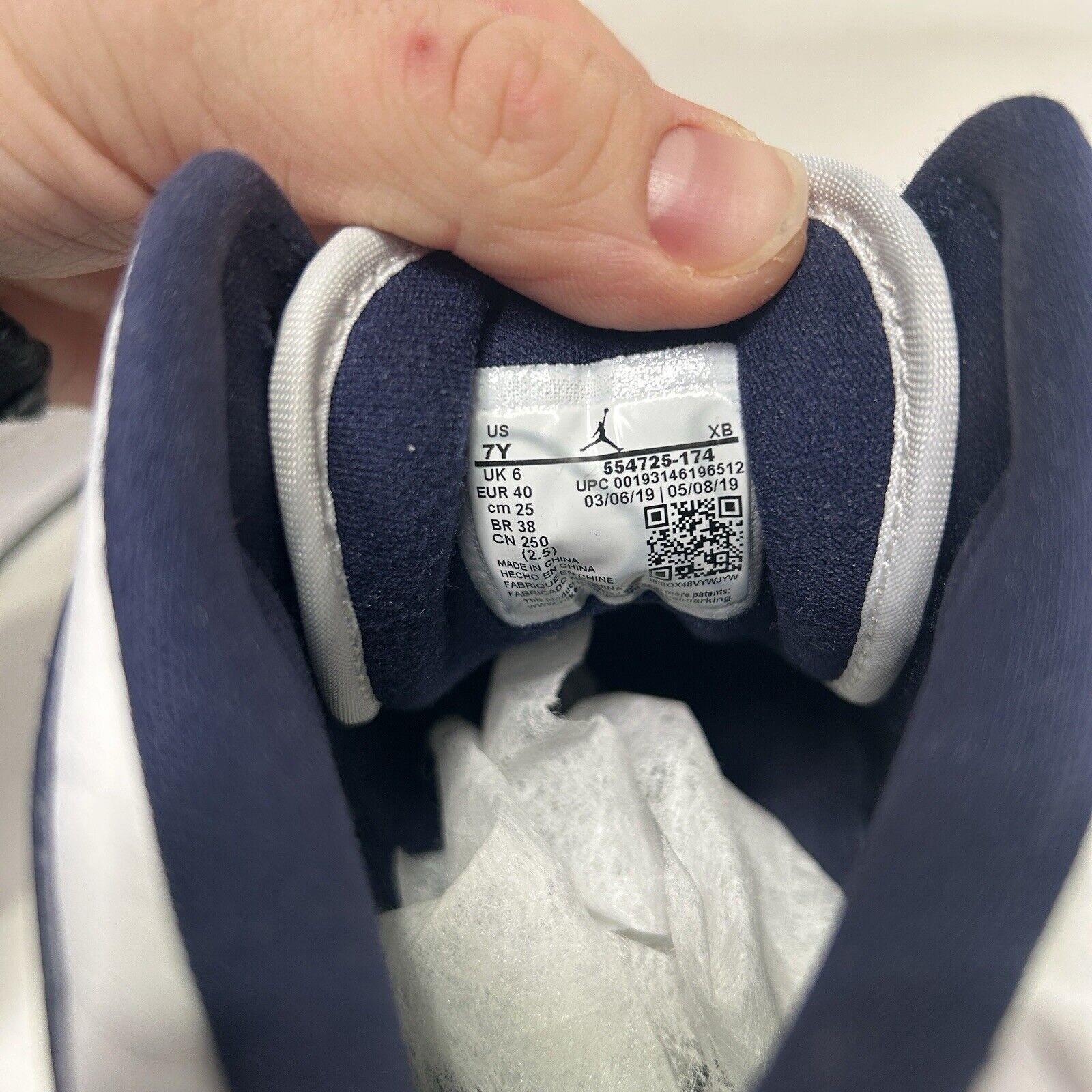 Jordan Brand Nike Shoes Air Jordan Air Jordan 1 Mid GS “Obsidian” 2024 Size US 8.5 / IT 38.5 - 8 Thumbnail