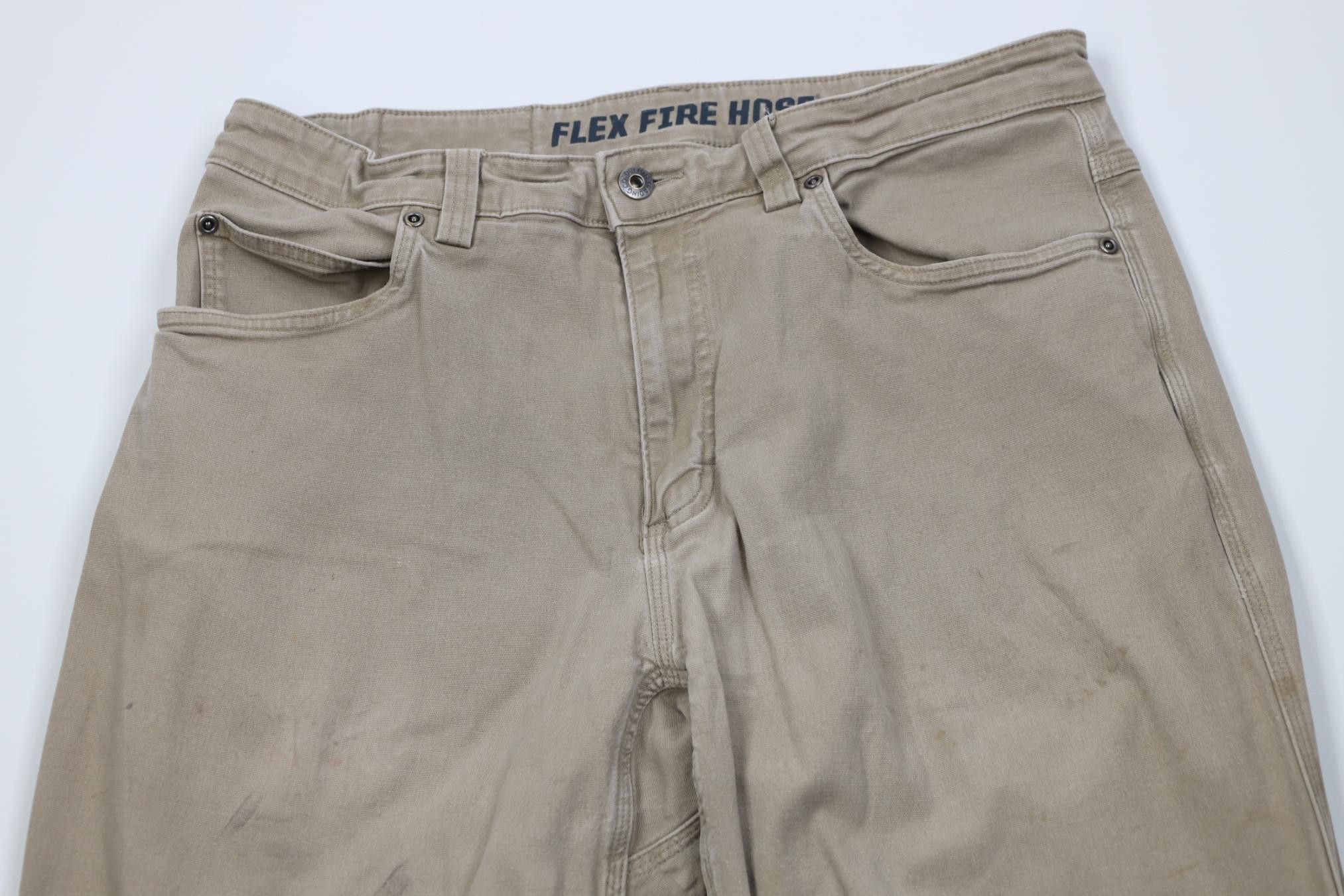 Duluth Trading Company Duluth Trading Co Canvas Flex Fire Hose Pants Workwear Size US 34 / EU 50 - 2 Thumbnail