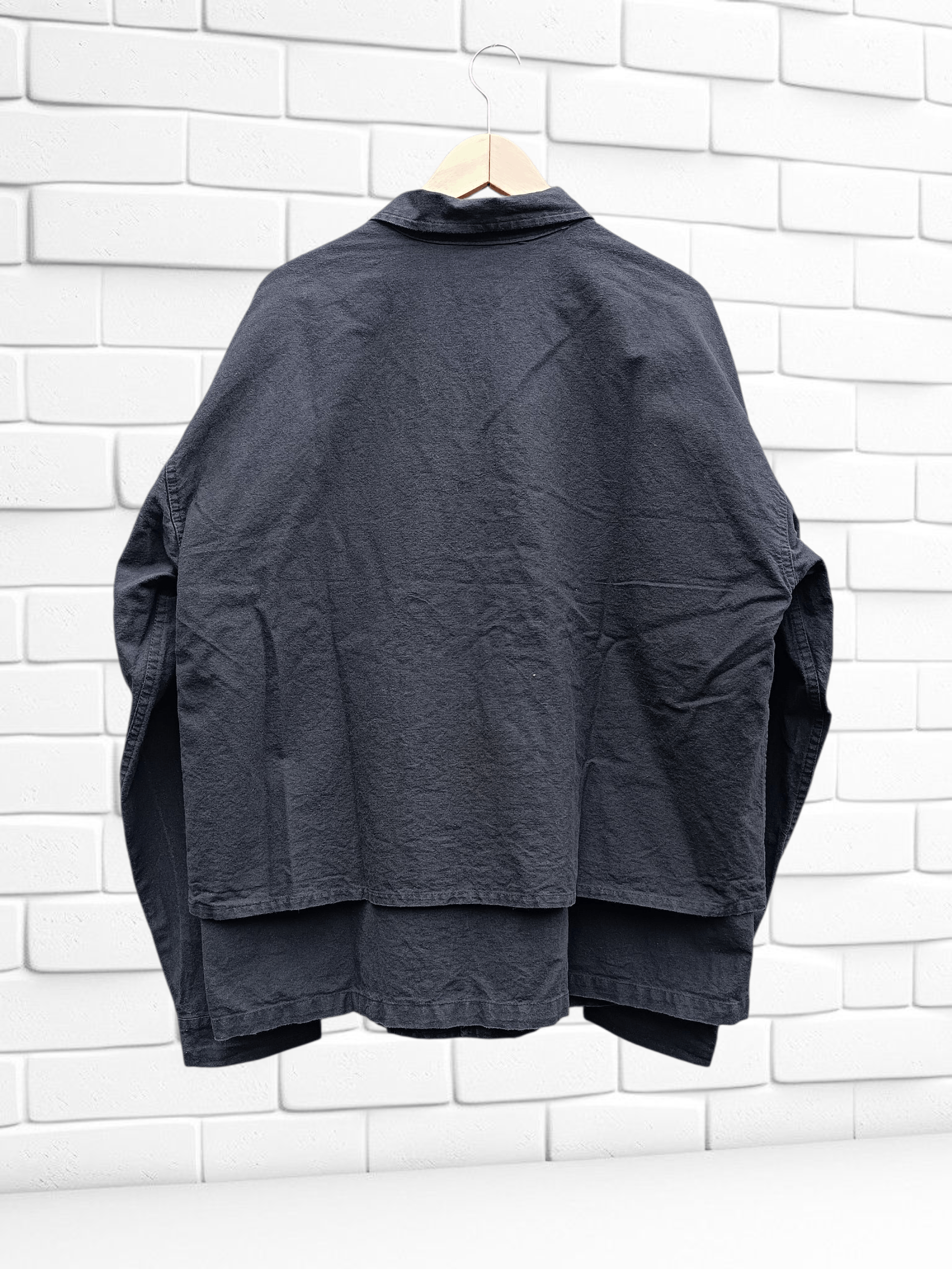 Japanese Brand Black Utility Chore Jacket Double Layer Yohji Issey Style Size US L / EU 52-54 / 3 - 5 Thumbnail