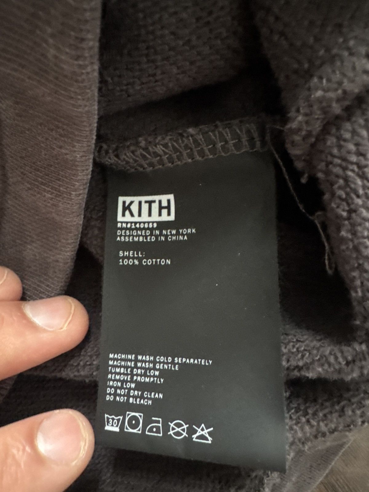 Kith Kith Men’s Full Zip Cargo Hoodie (Espresso/Grey) Size US XS / EU 42 / 0 - 12 Thumbnail
