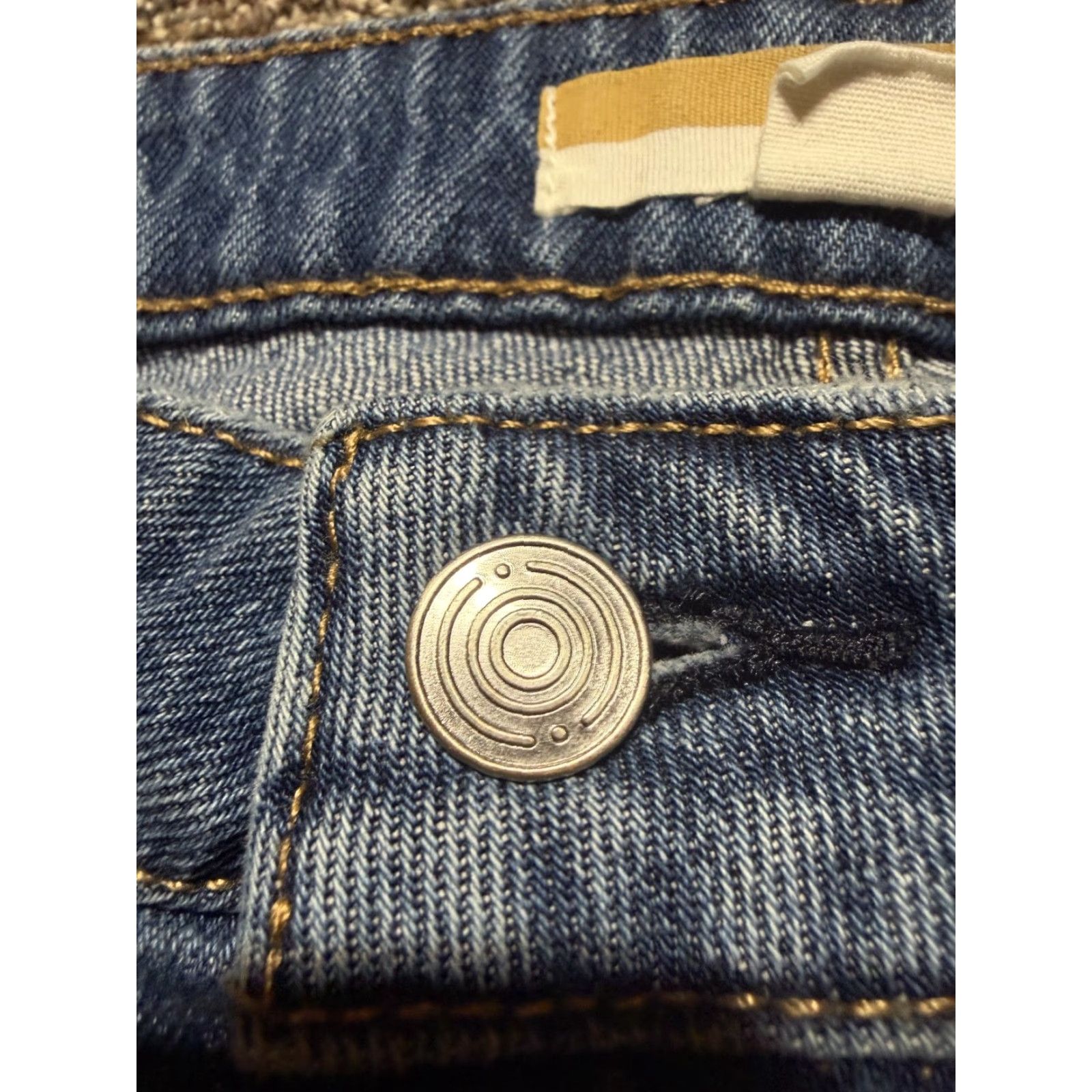 Denime Maurcies Jeans Women 8 Regular Denim Blue 29X30 Mid Distress Straight 5-Pocket Pants Size 30" / US 8 / IT 44 - 3 Thumbnail