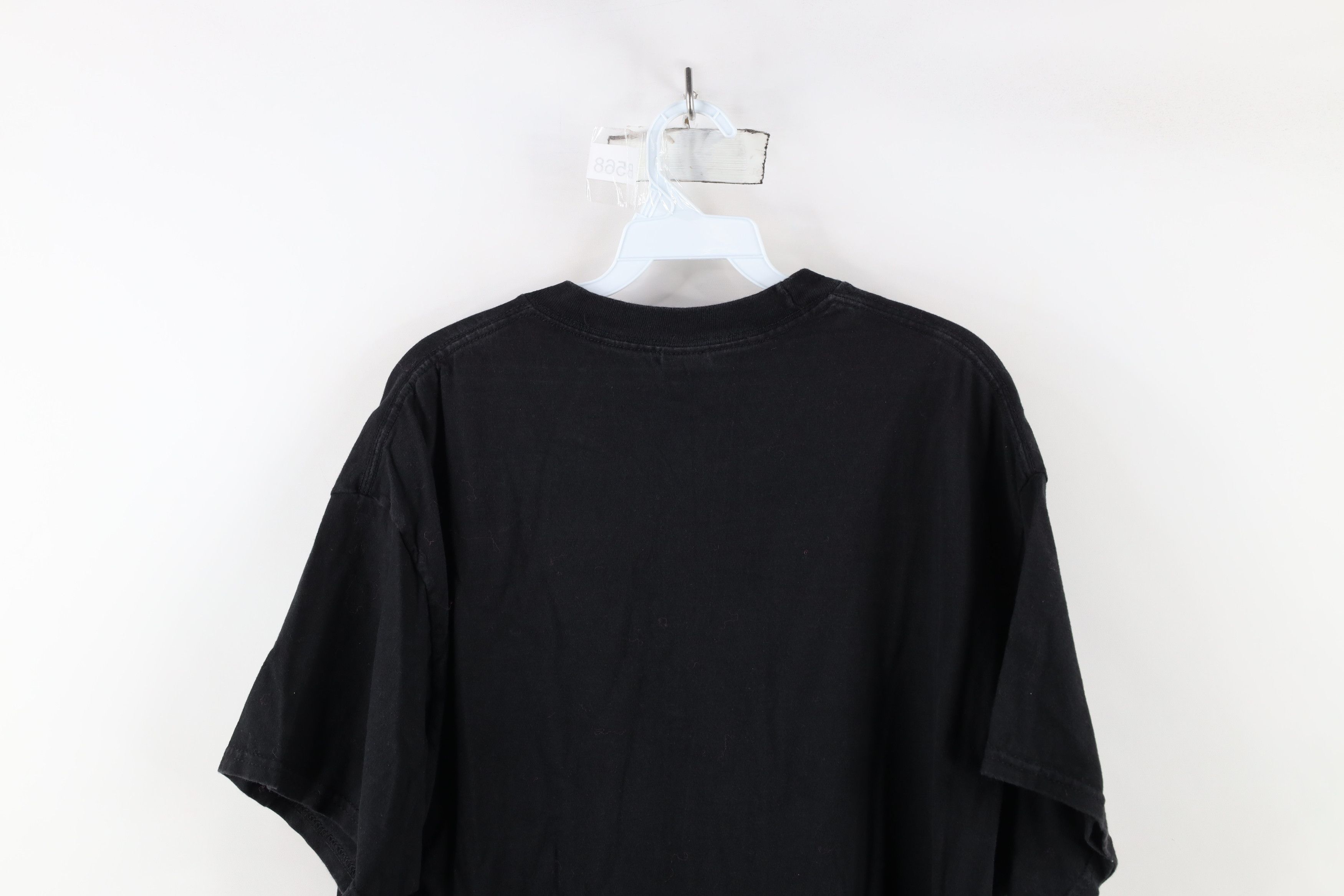 Vintage Vintage 90s Streetwear Heavyweight Cotton T-Shirt Black Size US XL / EU 56 / 4 - 10 Thumbnail
