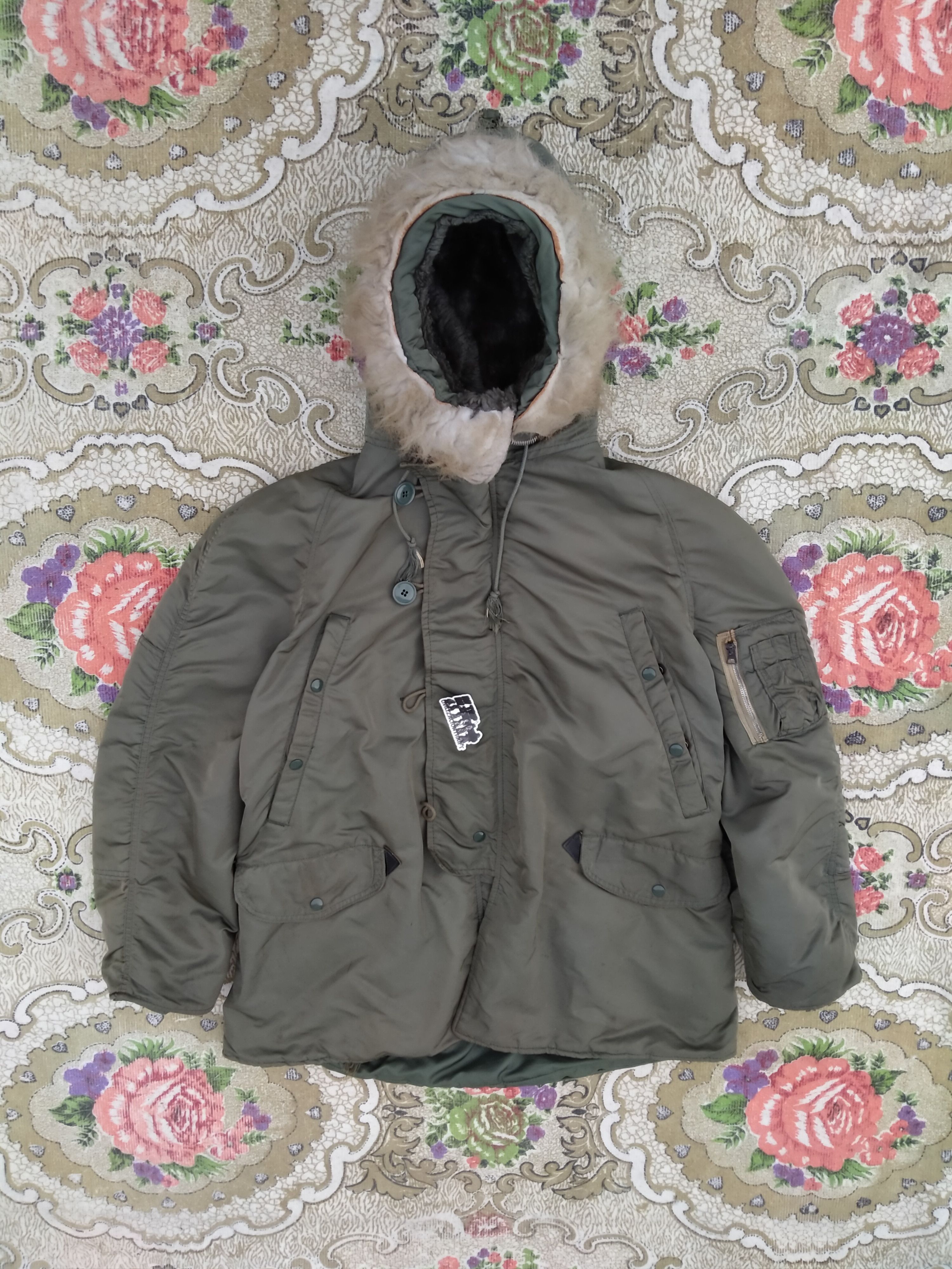 Alpha Industries 🇺🇸Vintage Alpha Industries 90s N-3B Parka Size US L / EU 52-54 / 3 - 2 Thumbnail
