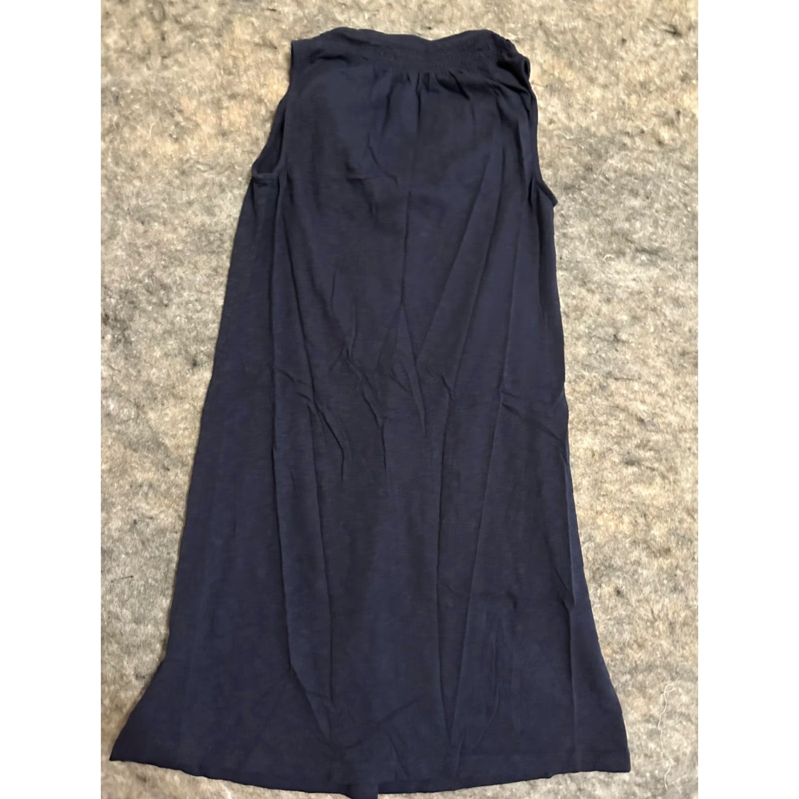 Lilly Pulitzer Lilly Pulitzer Shirt Dress Navy XXS V-Neck Sleeveless Short Ruffle Zip Lined Solid Womens Vintage No Size XXS / US 00 / IT 34 - 2 Thumbnail