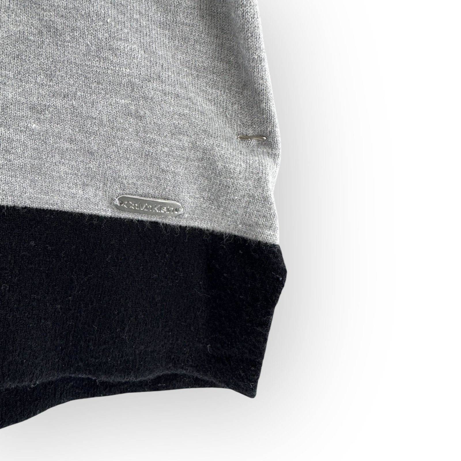 Calvin Klein Calvin Klein Gray Hooded Sweater Black Trim Pullover M Size M / US 6-8 / IT 42-44 - 4 Thumbnail