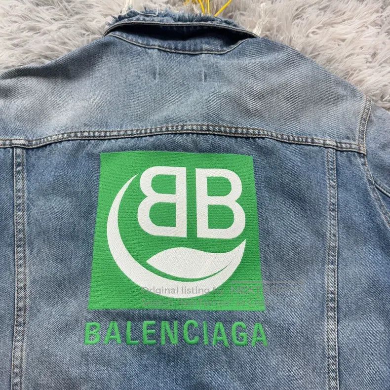 Balenciaga Balenciaga Wheat ear environmental protection denim jacket Size US M / EU 48-50 / 2 - 6 Thumbnail