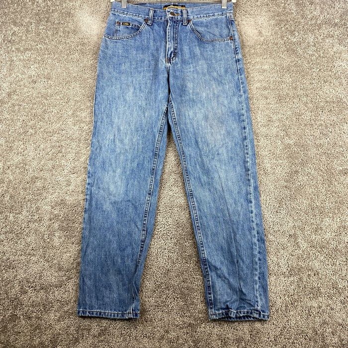 Lee Lee Regular Fit Straight Leg Jeans Men's 32x30 Blue Stone Wash