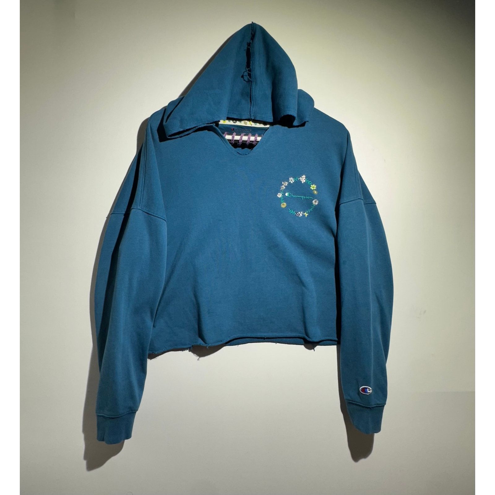 Champion Blue Champion Bellybutton Light Hoodie Size Medium Size M / US 6-8 / IT 42-44 - 1 Thumbnail