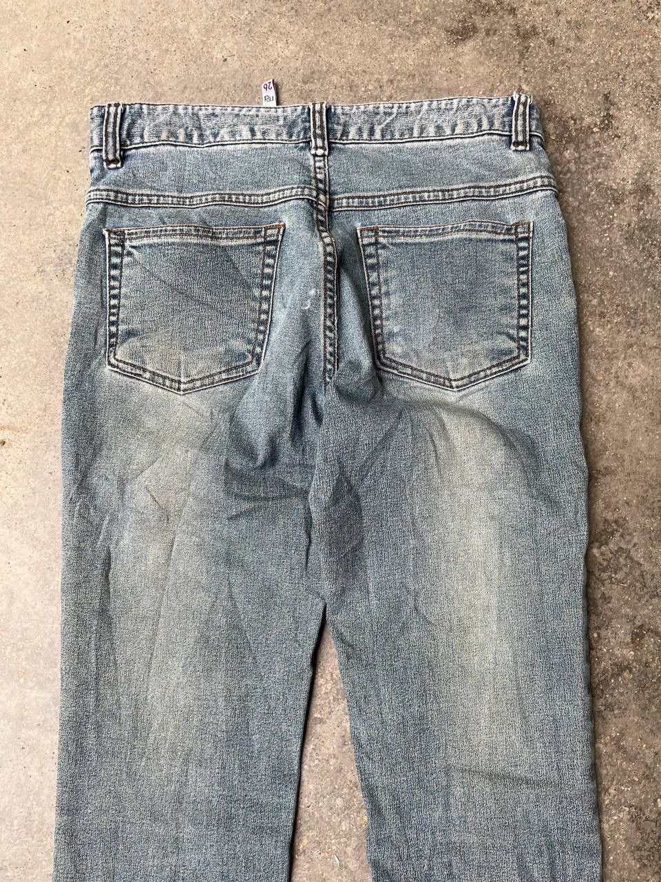Japanese Brand JAPANESE BRAND FLARED JEANS RARE DESIGN Size 29" - 6 Thumbnail