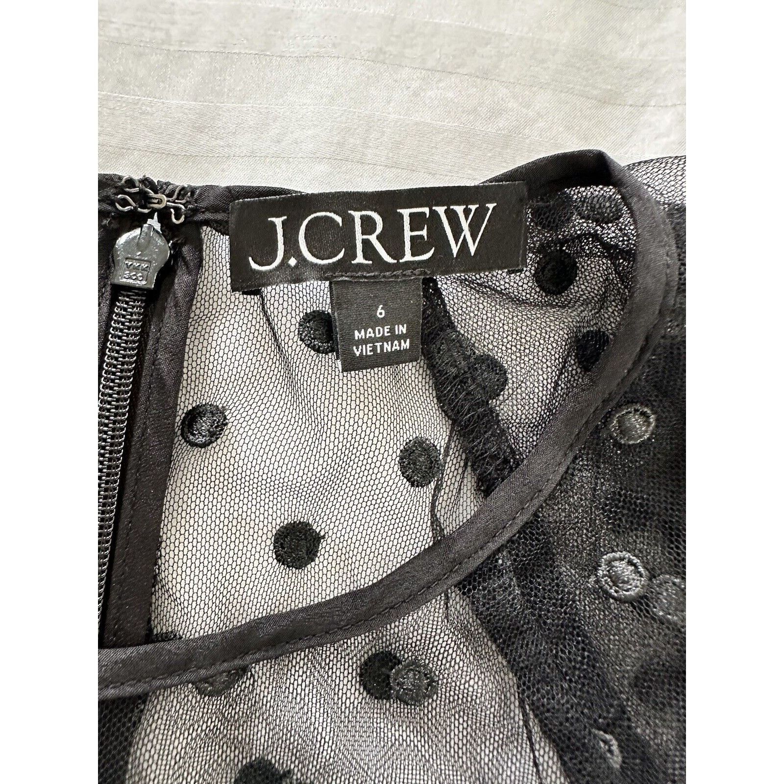 J.Crew J.CREW Black Peplum Formal Top Dotted Tulle Size 6 New Size M / US 6-8 / IT 42-44 - 6 Thumbnail