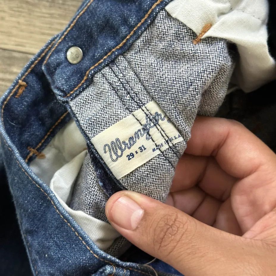 Wrangler Vintage 70s Wrangler Flared Bellbottom Denim Jeans Size US 26 / EU 42 - 7 Thumbnail