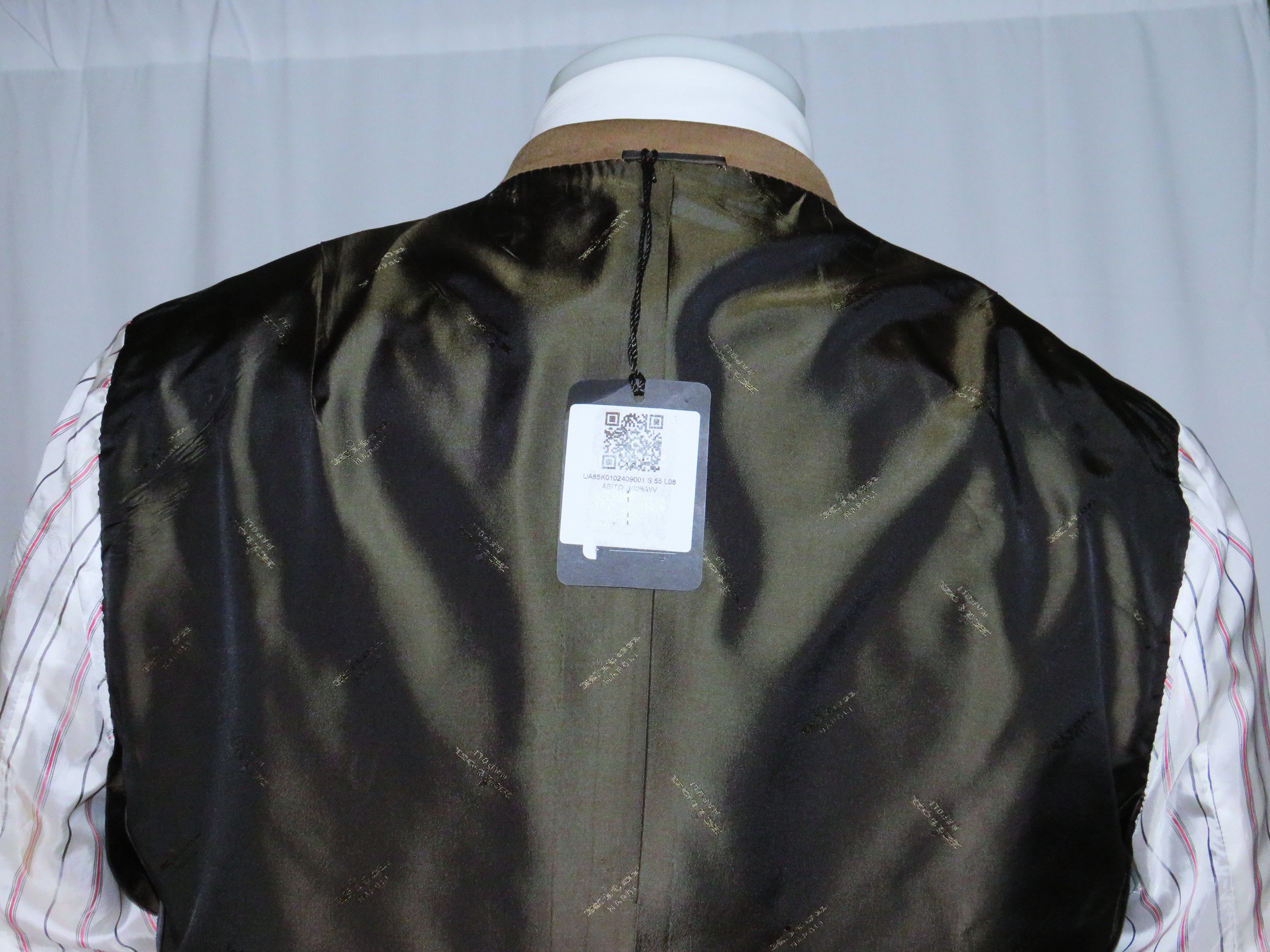 Kiton Custom Solid Brown Double Breasted Suit 45L NWT $12000 Size 46L - 20 Thumbnail