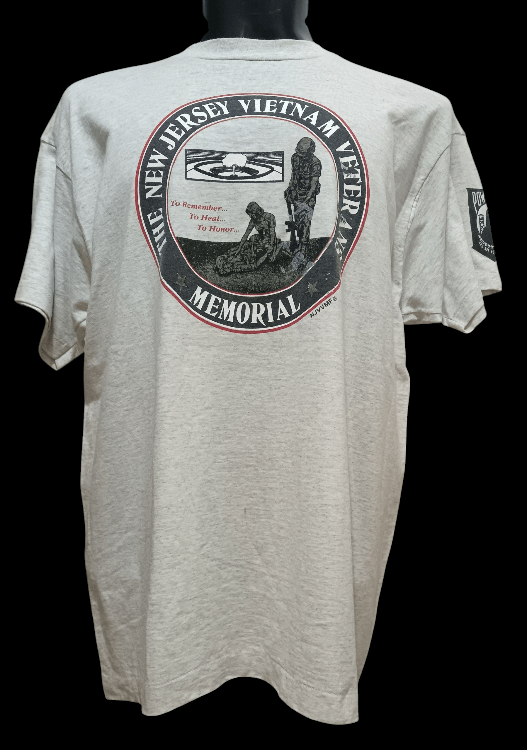 Vintage VINTAGE 80s NEW JERSEY VIETNAM VETERAN MEMORIAL SHIRT Size US XL / EU 56 / 4 - 1 Thumbnail