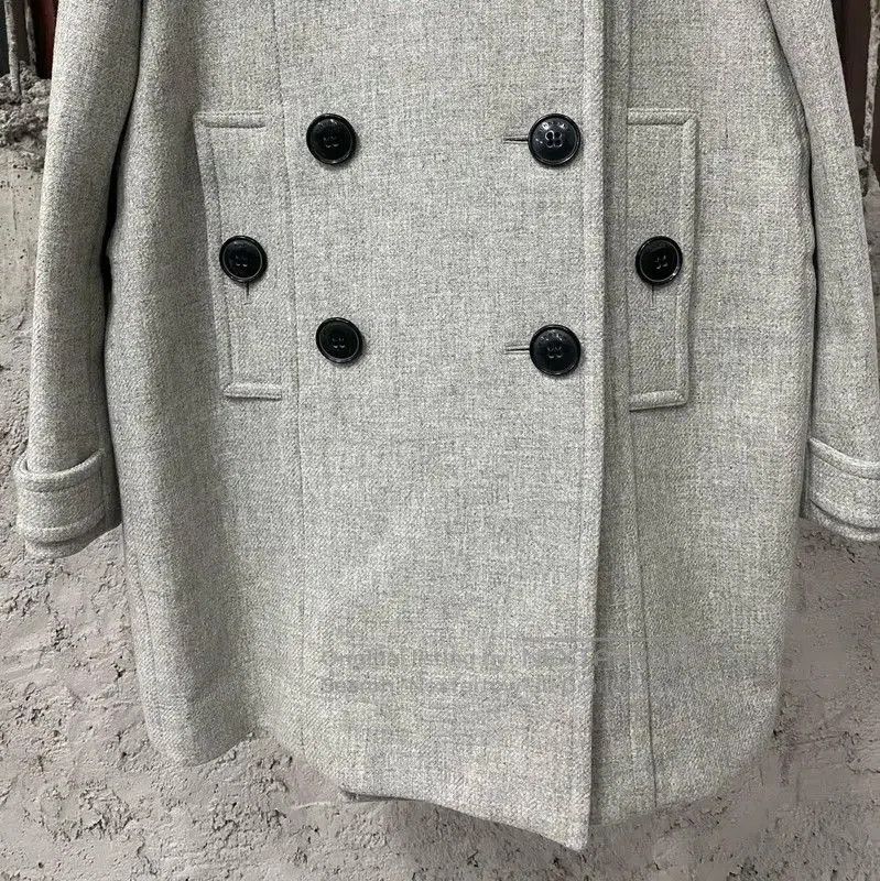 Burberry Burberry Winter Gray Wool Double-Breasted Coat. Size XXS / US 00 / IT 34 - 4 Thumbnail