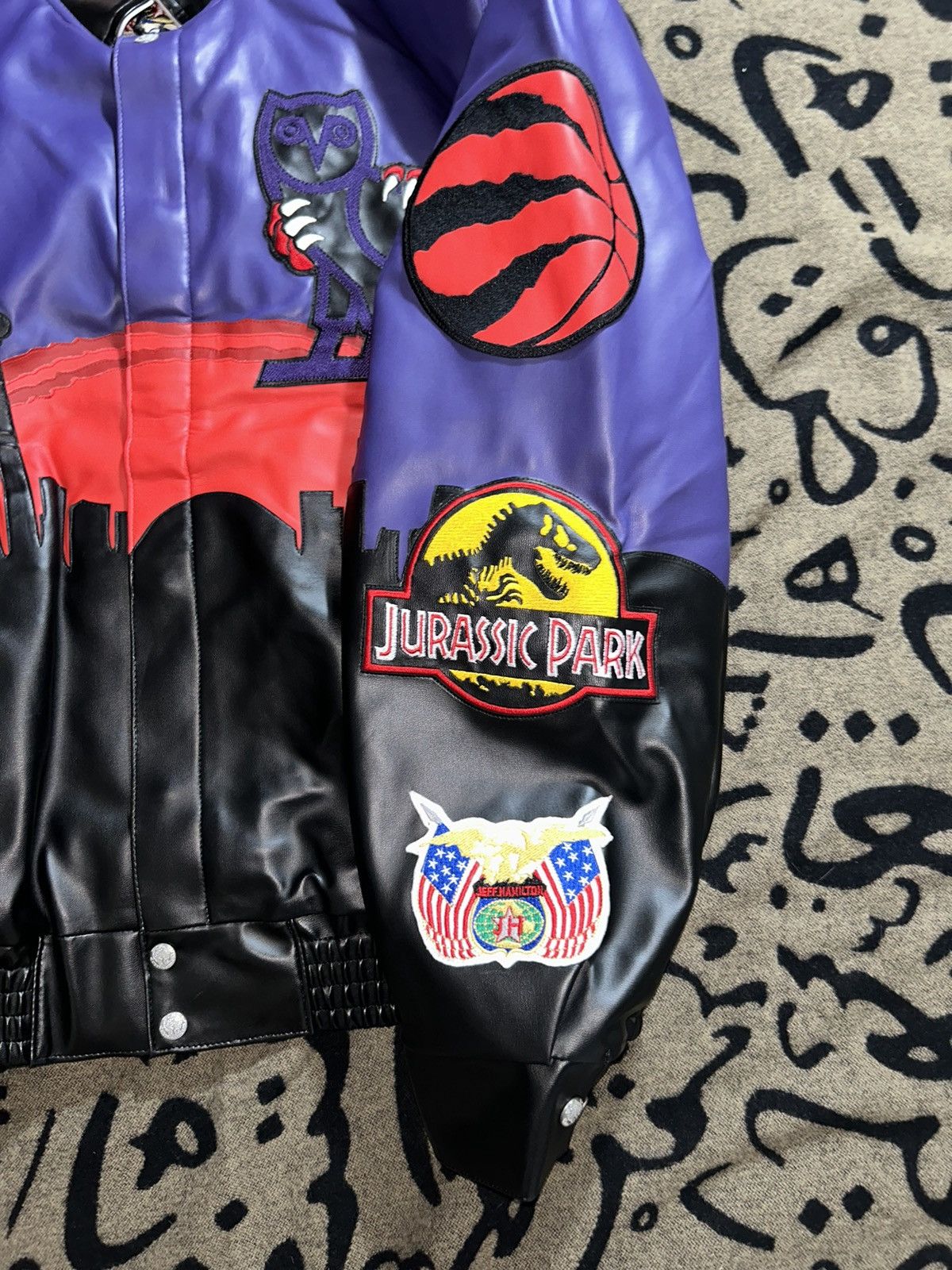 Jeff Hamilton Jurassic Park x Jeff Hamilton x OVO Varsity Jacket Size US L / EU 52-54 / 3 - 5 Thumbnail