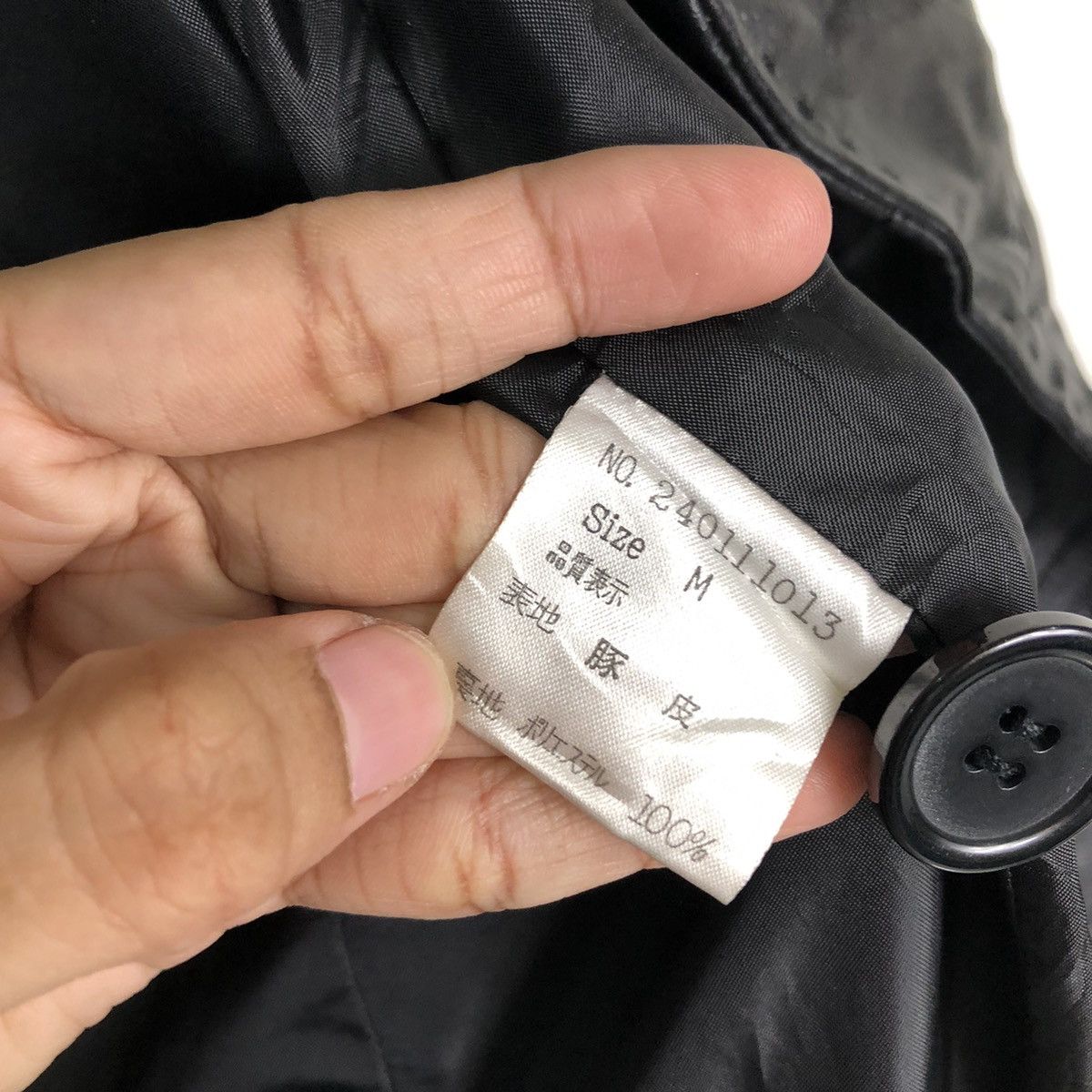 Japanese Brand 🔥Biker Leather Jacket Soft Parachute Design Chest Mania Size US M / EU 48-50 / 2 - 19 Thumbnail