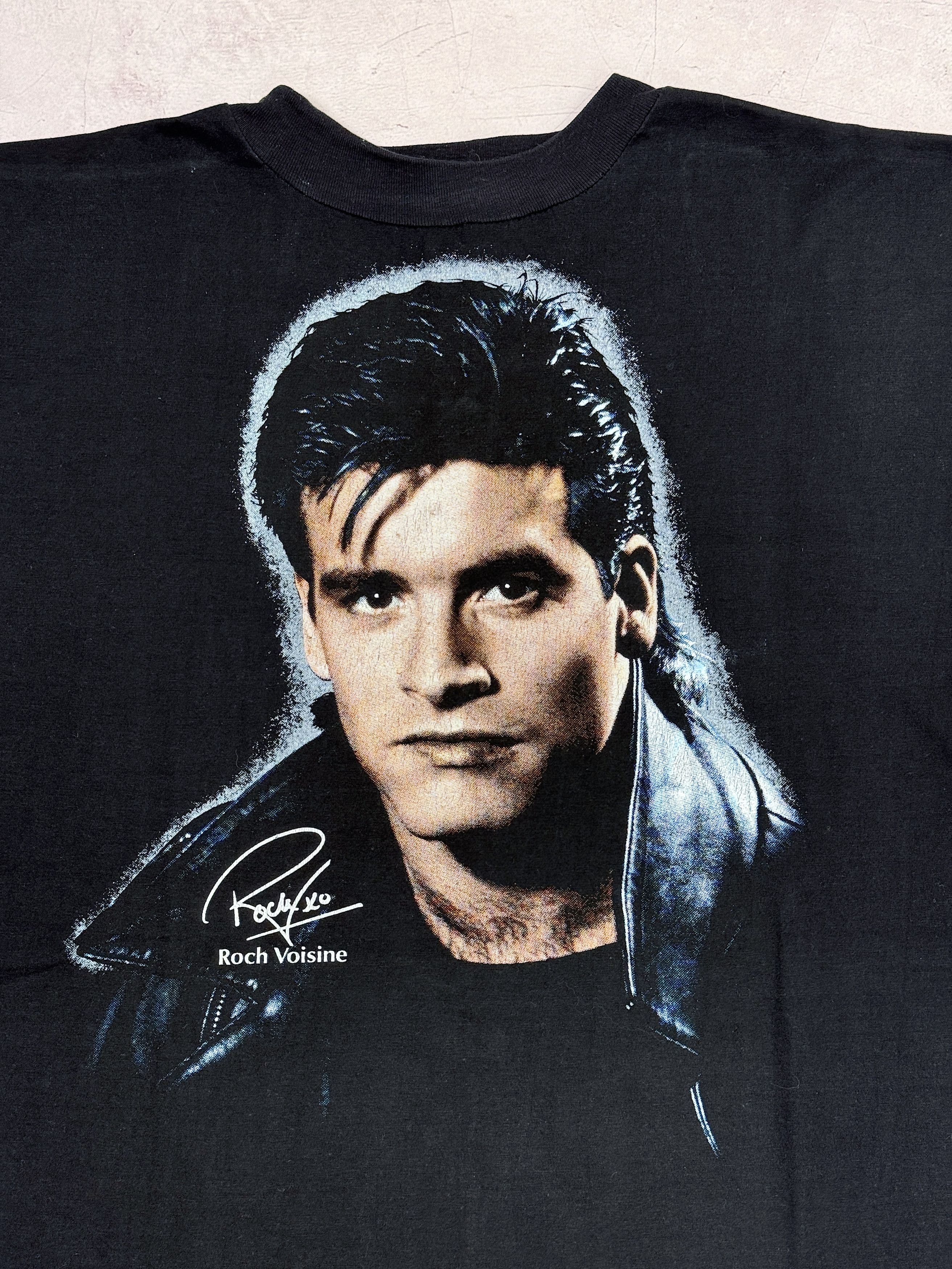Vintage Vintage ROCH VOISINE T-Shirt Music Big Printed Logo Size US L / EU 52-54 / 3 - 5 Thumbnail