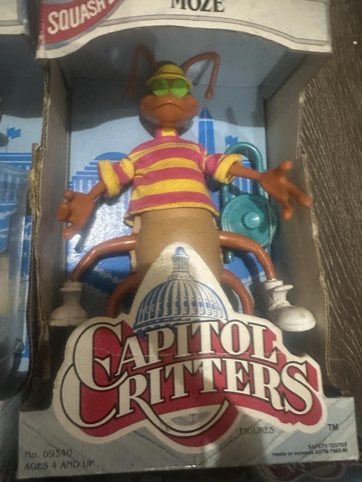 Kenneth Cole Lot Of 4 1992 Kenner CAPITOL CRITTERS Figures – SQUASH ‘EM Size ONE SIZE - 4 Thumbnail
