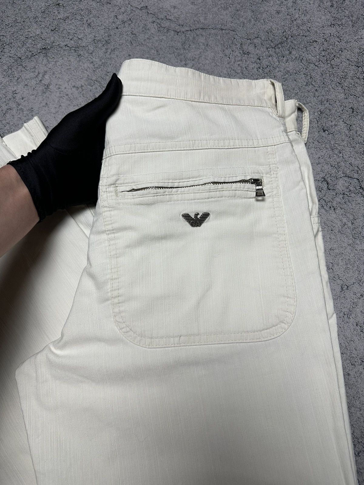 Giorgio Armani Vintage Armani Jeans Metal Logo Pants Jeans Size US 33 - 5 Thumbnail