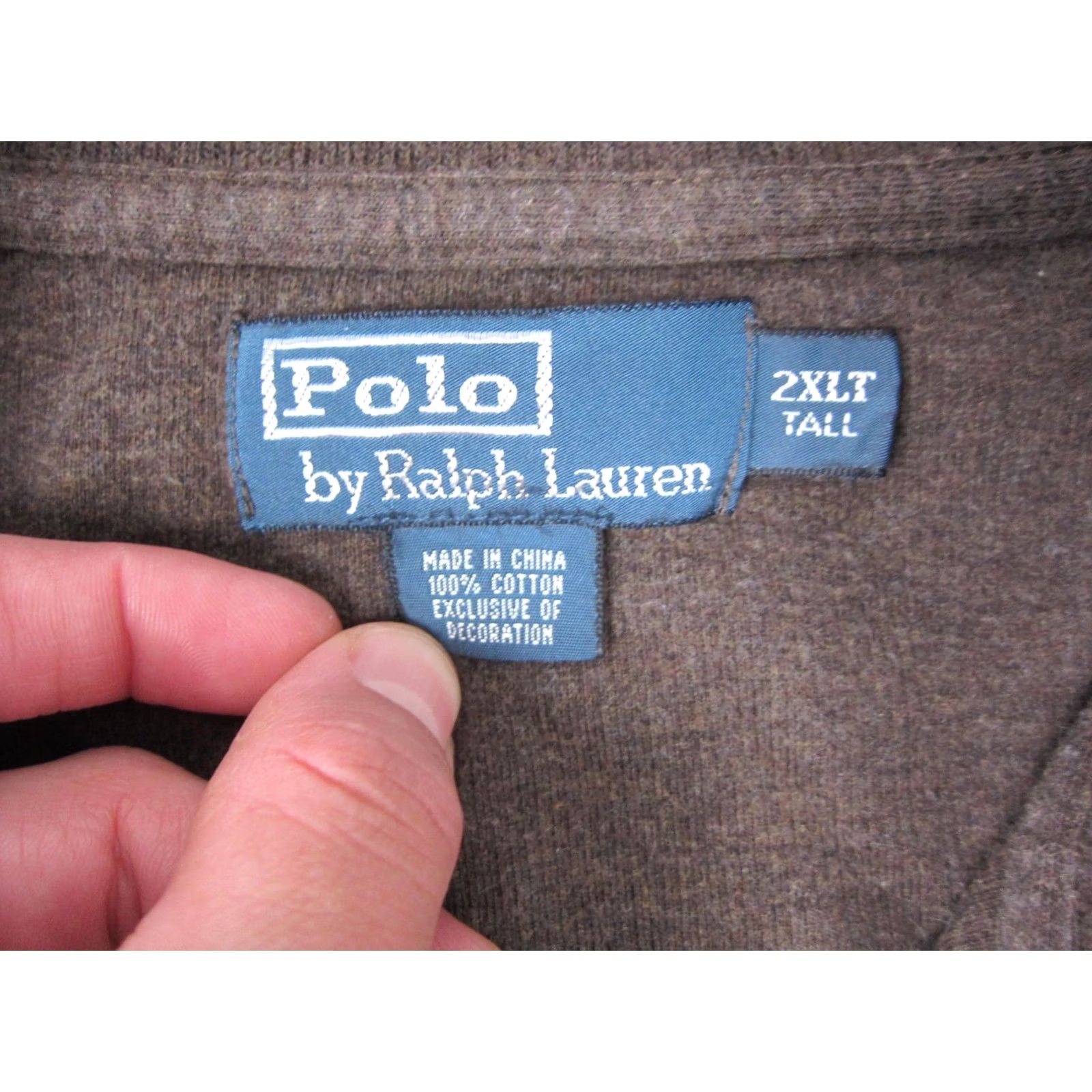 Polo Ralph Lauren Polo Ralph Lauren Sweatshirt Adult 2XLT Brown White Pony 1/4 Zip Mens Size US XXL / EU 58 / 5 - 5 Thumbnail