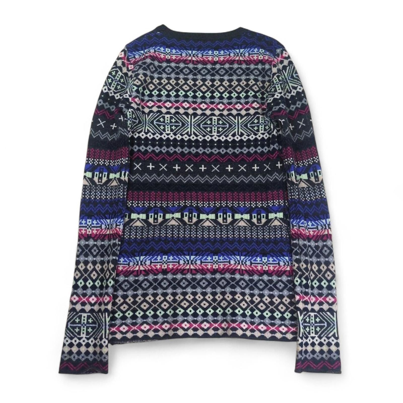 Raf Simons Raf Simons - Patterned Wool Crew Neck Sweater Size US M / EU 48-50 / 2 - 4 Thumbnail