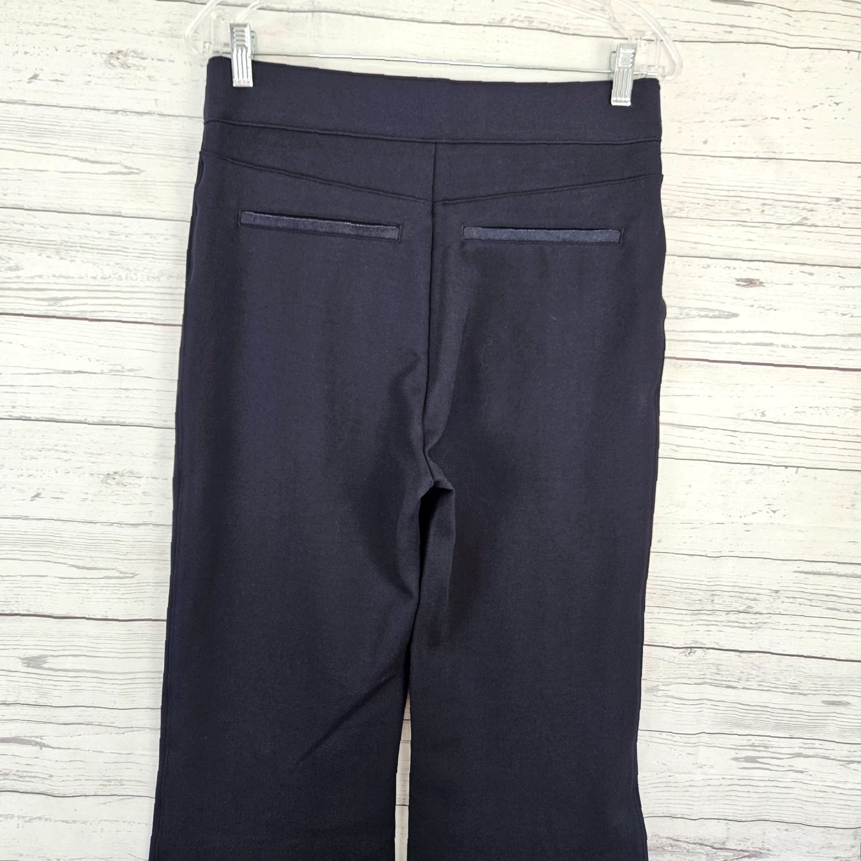 Spanx VINTAGE Spanx Womens PerfectFit Ponte Flare Pants Sz Large Blue High Rise Pull On Size 36" / US 14 / IT 50 - 4 Thumbnail