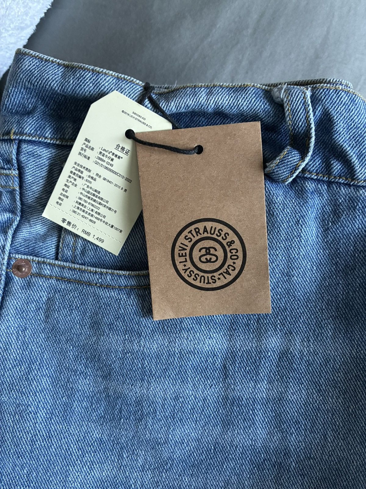 Levi's × Stussy Levi’s x Stüssy 501 Jeans — W32 L32 Size US 32 / EU 48 - 9 Thumbnail