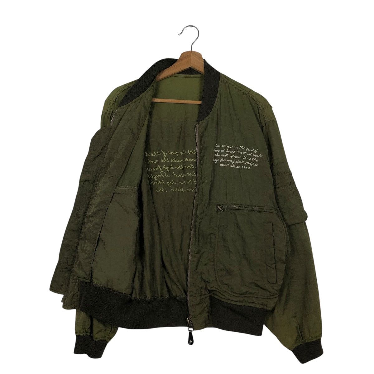 Japanese Brand 🔥VINTAGE BOMBER JACKET PARACHUTE DESIGN ISSEY MIYAKE Size US L / EU 52-54 / 3 - 13 Thumbnail