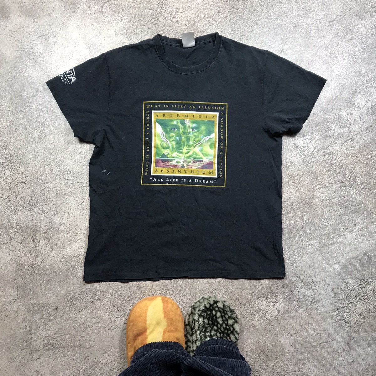 Vintage VINTAGE ADULT XENTA ABSENTA ART ABSTRACT FUNNY TEE Y2K 90s Size US M / EU 48-50 / 2 - 1 Thumbnail