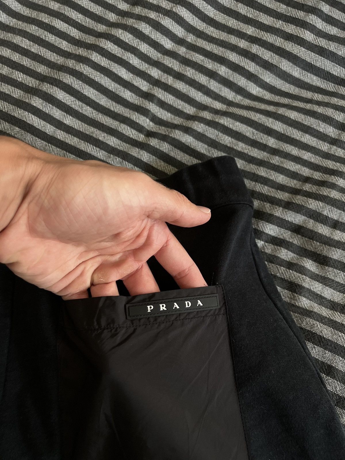 Prada Prada Black Tab Logo Nylon Pocket Shorts Size US 32 / EU 48 - 7 Thumbnail