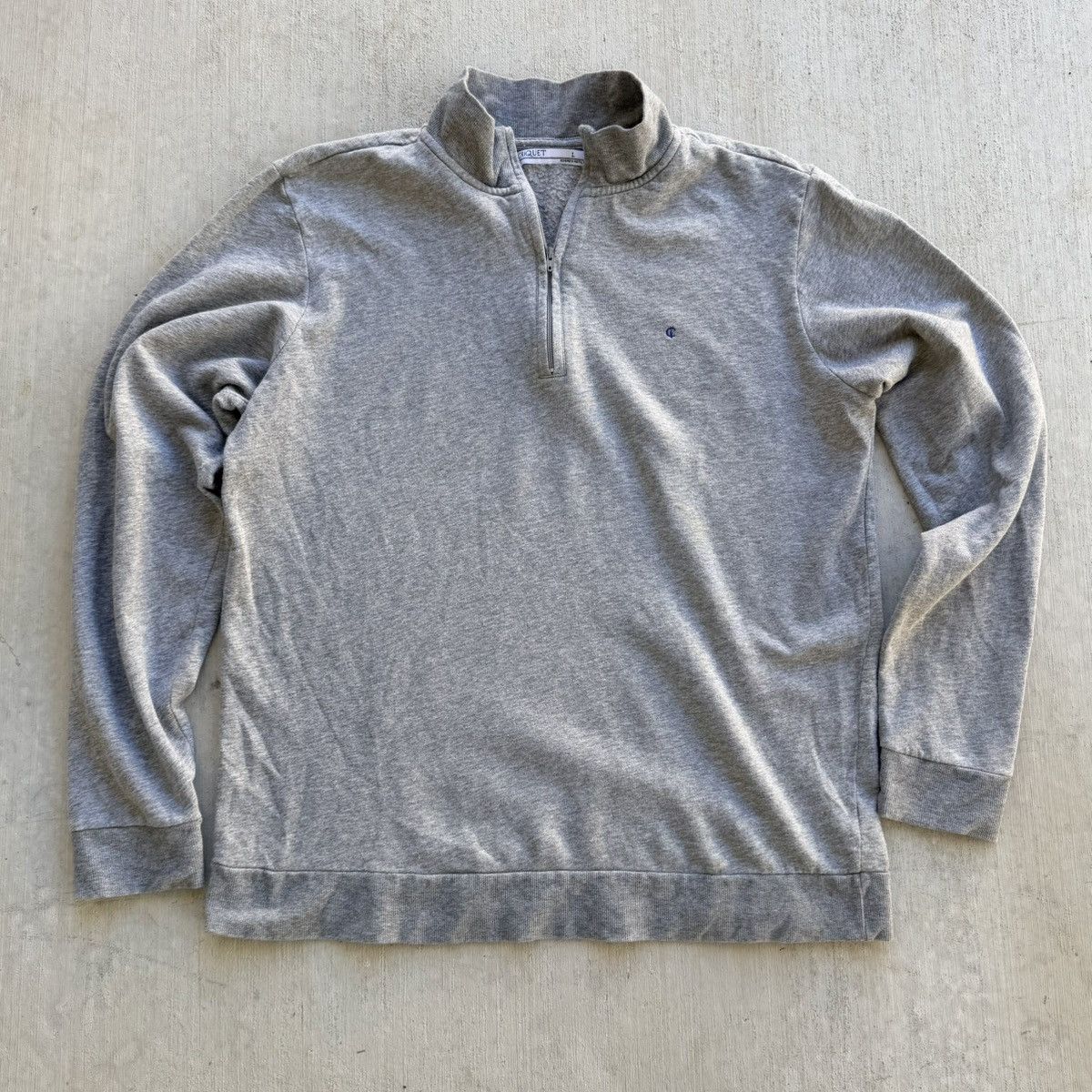 Criquet Criquet Men Gray 1/4 Zip Large Long Sleeve Pullover Golf Size US L / EU 52-54 / 3 - 1 Thumbnail