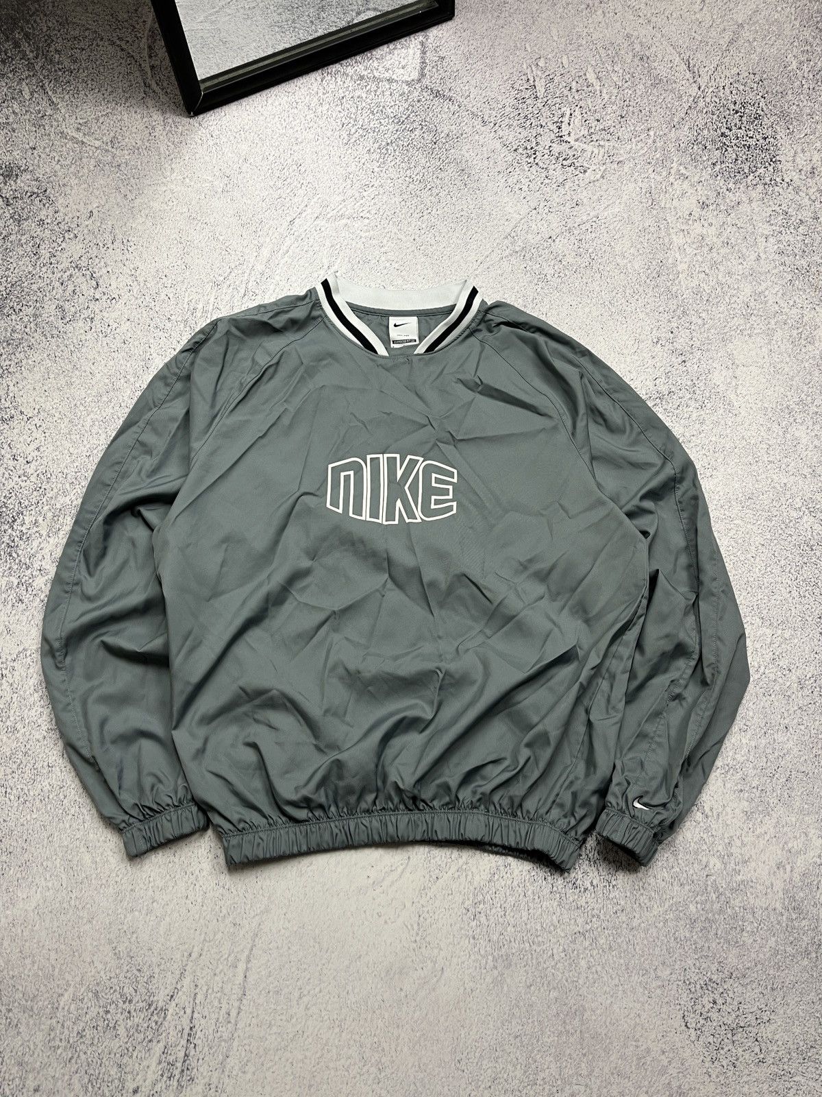 Vintage Nike Sweatshirt Jacket Drill Hype Y2k Streetwear