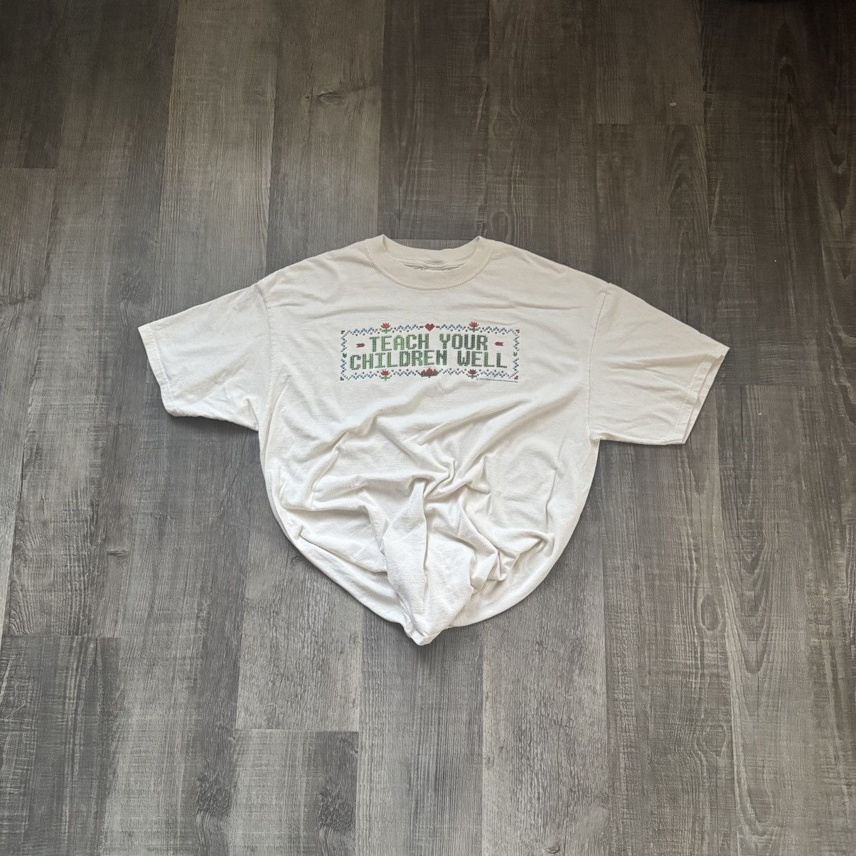 Anvil ANVIL • VNTG "Teach Yours" Pre Shrunk Tee (XL) Size US XL / EU 56 / 4 - 1 Thumbnail