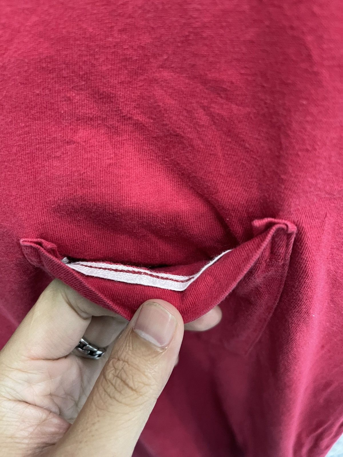 Polo Ralph Lauren Rare Vintage Polo Ralph Lauren Bear Pocket T-Shirt - Red M Size US M / EU 48-50 / 2 - 3 Thumbnail