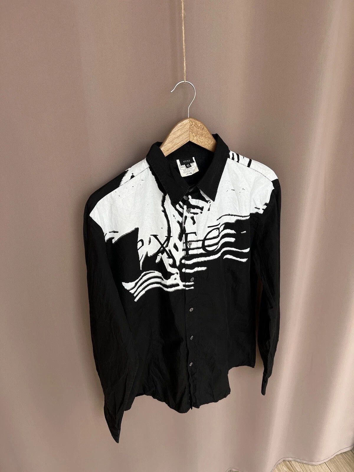 Other Exte Milano Printed Button Down Shirt Mens 40 or M Rare Size US M / EU 48-50 / 2 - 5 Thumbnail