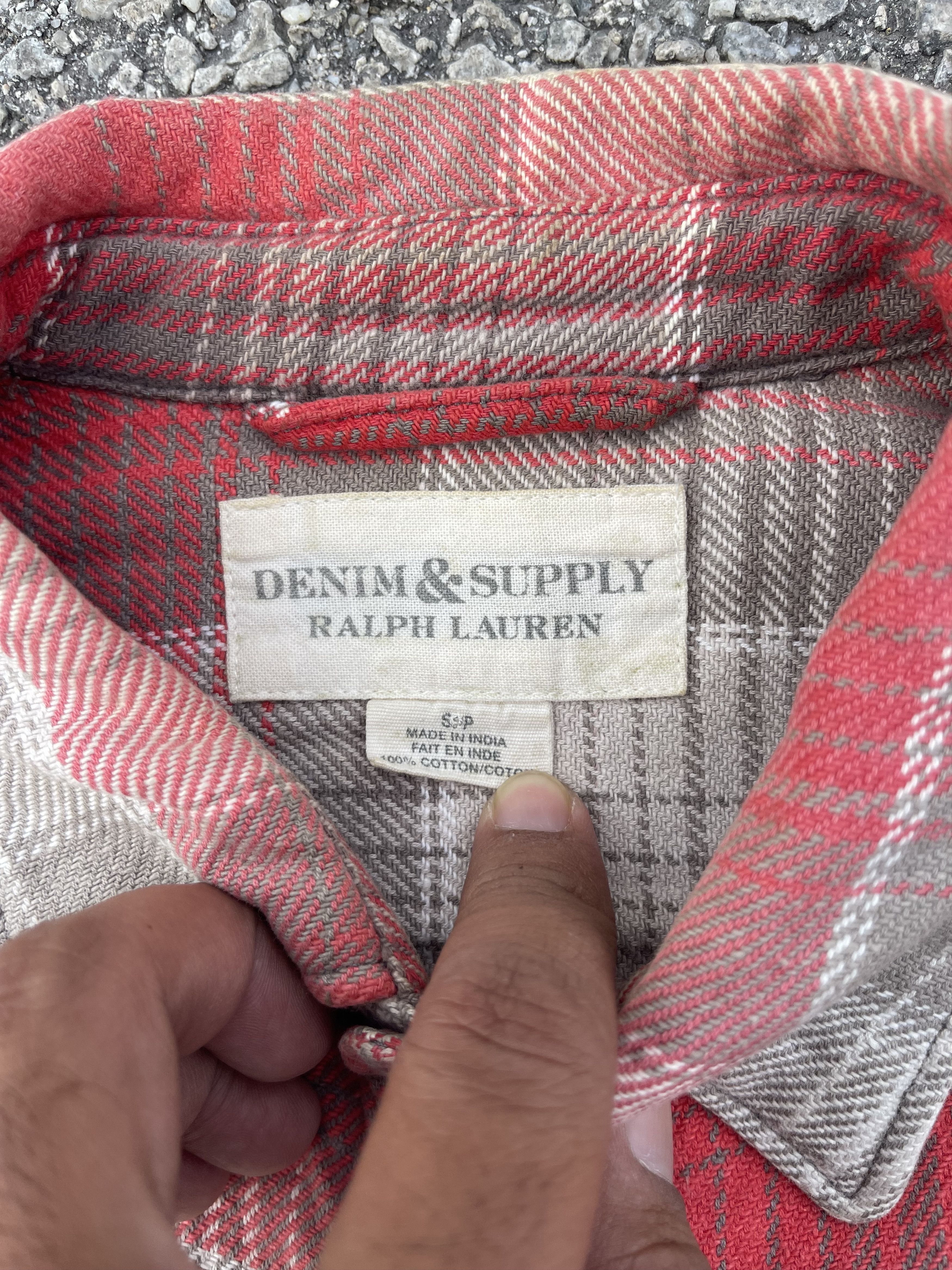 Denim & Supply Ralph Lauren Ultra Heavy Flannel Double Sided Pocket Faded sun of The Day Size US S / EU 44-46 / 1 - 4 Thumbnail