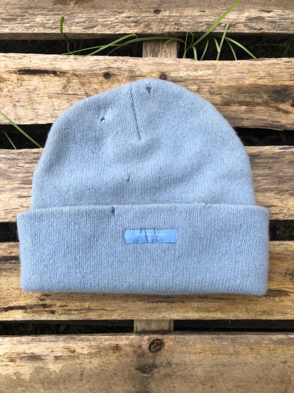 Burberry × Vintage Vintage Burberry London Lambswool Beanie Made In England Size ONE SIZE - 1 Thumbnail