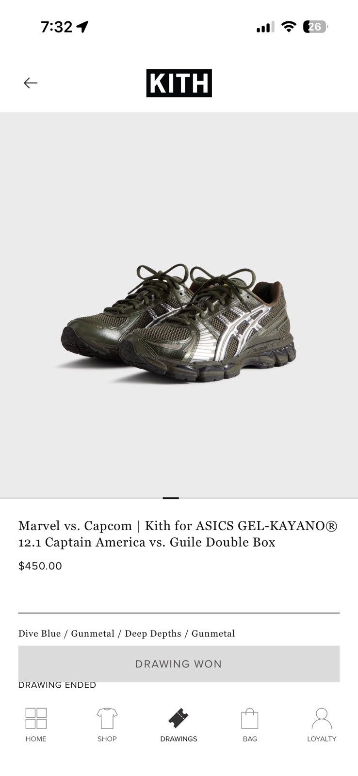 Asics × Kith × Marvel Comics Kith X marvel vs capcom x asics captain america gullie Size US 8 / EU 41 - 3 Thumbnail