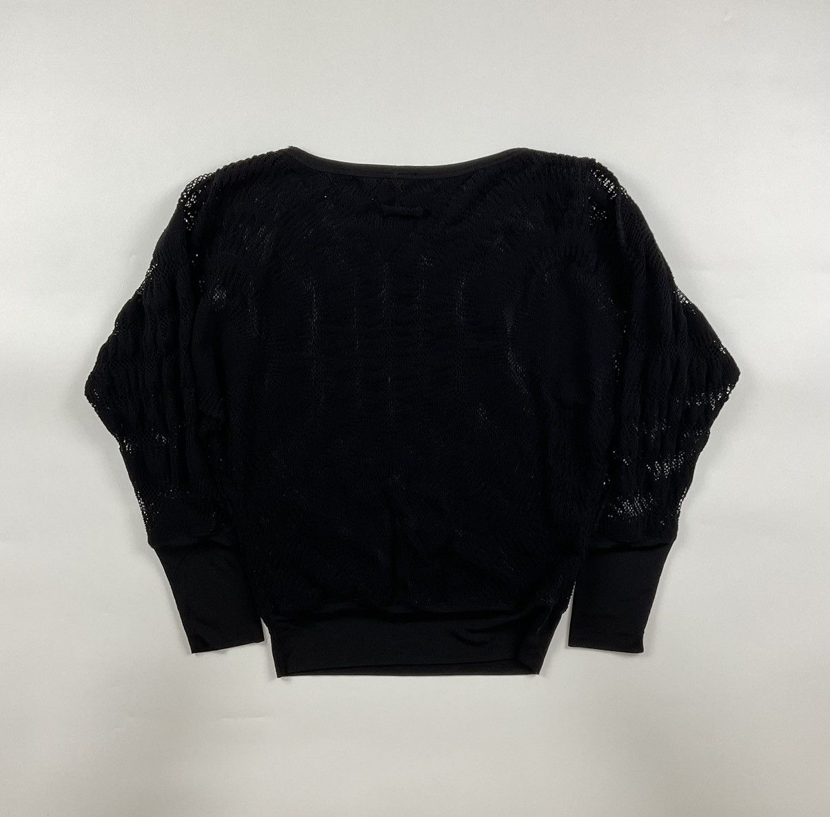 Jean Paul Gaultier Jean Paul Gaultier Nylon Trim See Through Sleeve Top Size US L / EU 52-54 / 3 - 2 Thumbnail