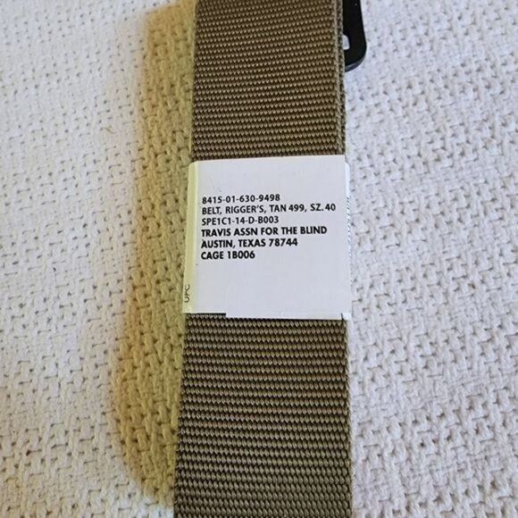 Other DSCP Military Issue Riggers Belt Tan Sz. 40 Size 40 - 2 Thumbnail