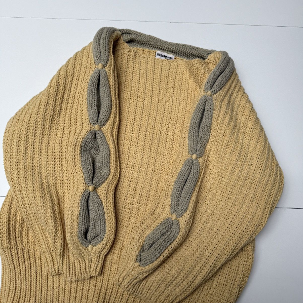 Jil Sander Jil sander+ 2 tone heavyweight chunky knit sweater Size M / US 6-8 / IT 42-44 - 6 Thumbnail