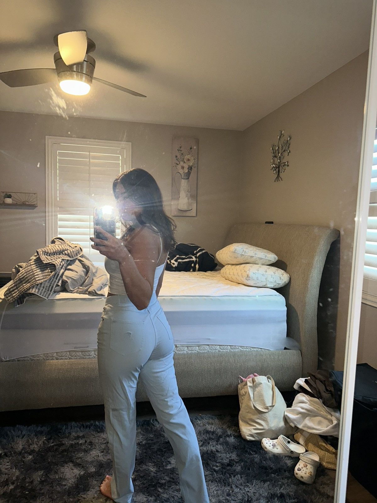 Burberry Light blue Burberry pants Size 30" / US 8 / IT 44 - 1 Thumbnail