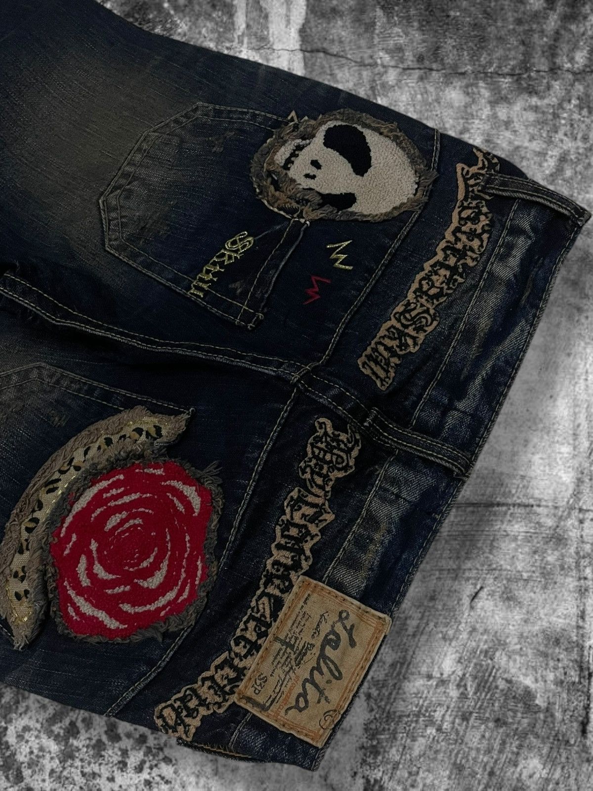 Japanese Brand Vintage Japan Designer 90’s Lolita Art Skull Nostalgia Denim Size US 28 / EU 44 - 5 Thumbnail