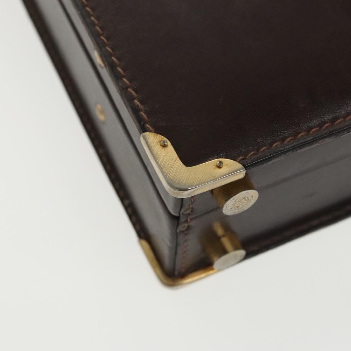 Loewe LOEWE Anagram Trunk Leather Brown Size ONE SIZE - 10 Thumbnail