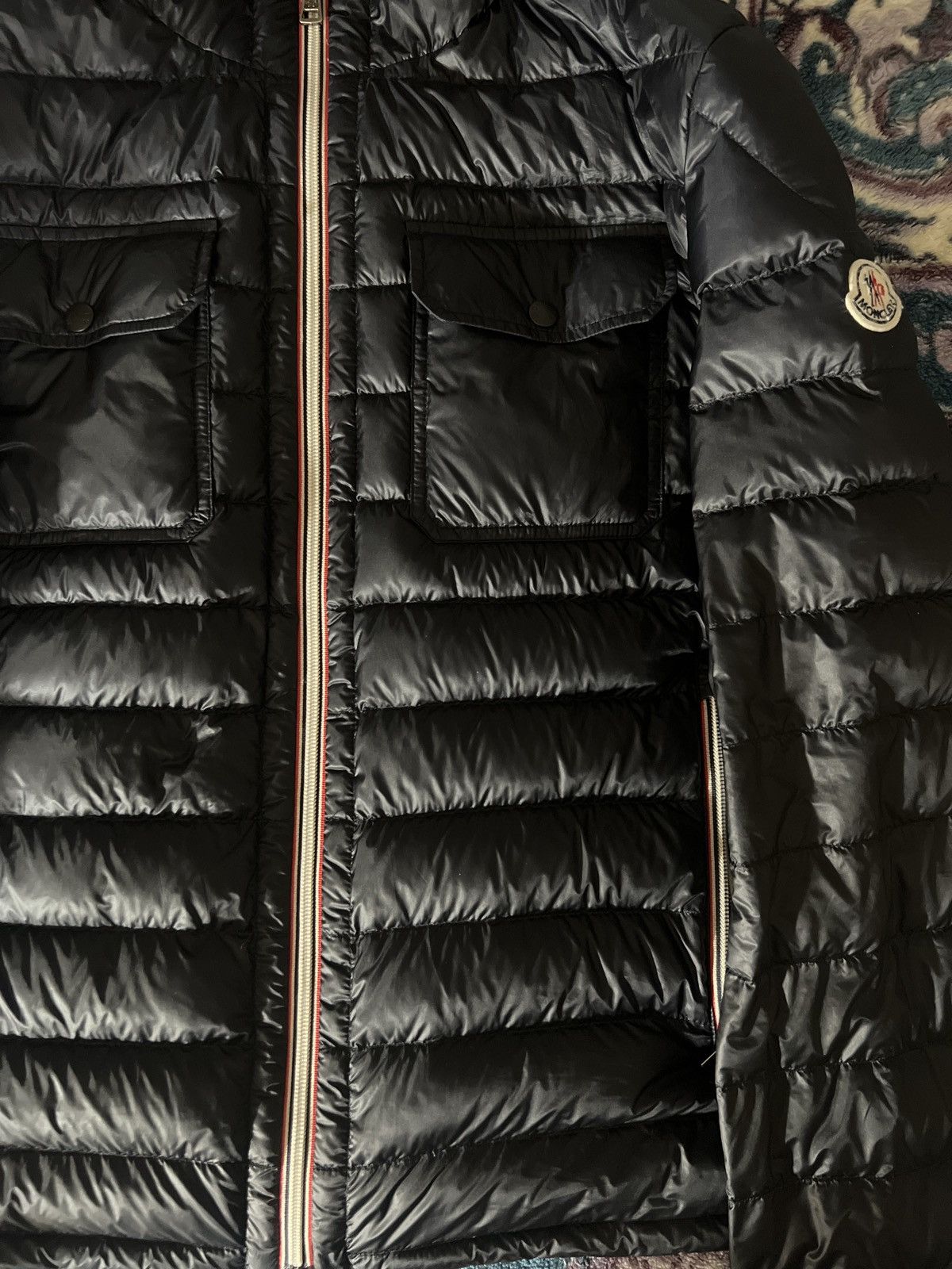 Moncler Moncler ‘Douret Giubotto’ Down Jacket Navy Blue Size US L / EU 52-54 / 3 - 4 Thumbnail