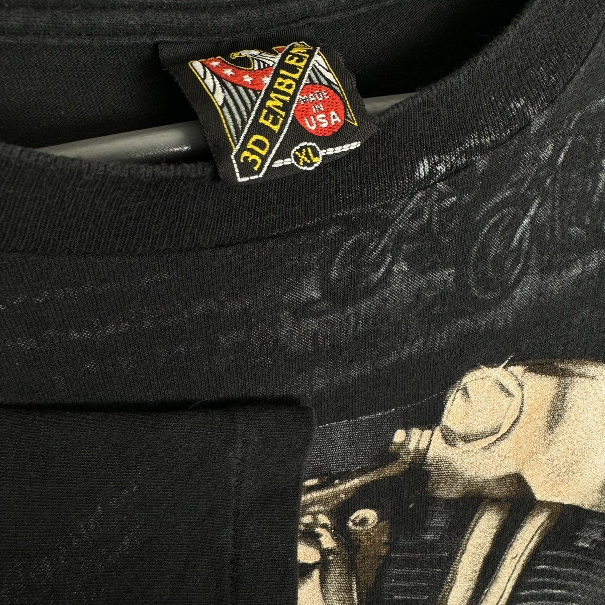 Harley Davidson Vintage 1993 3D Emblem Engine Motorcycle All Over T Shirt Size US XL / EU 56 / 4 - 3 Thumbnail
