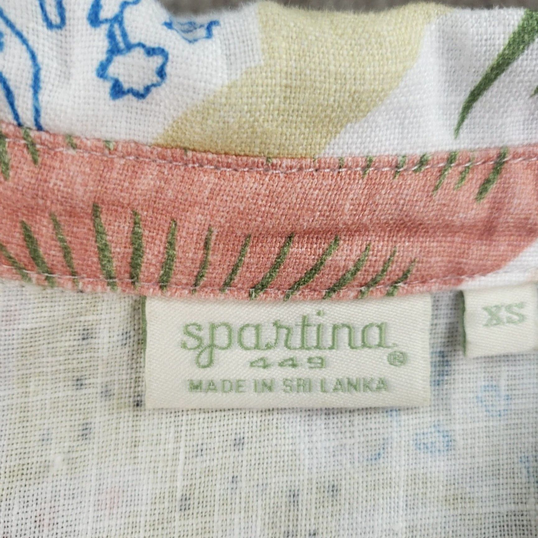 Vintage VINTAGE Spartina 449 Dress Women XS Midi Linen Sleeveless Collared Button Casual Party Travel Women's Fashion Size XS / US 0-2 / IT 36-38 - 6 Thumbnail