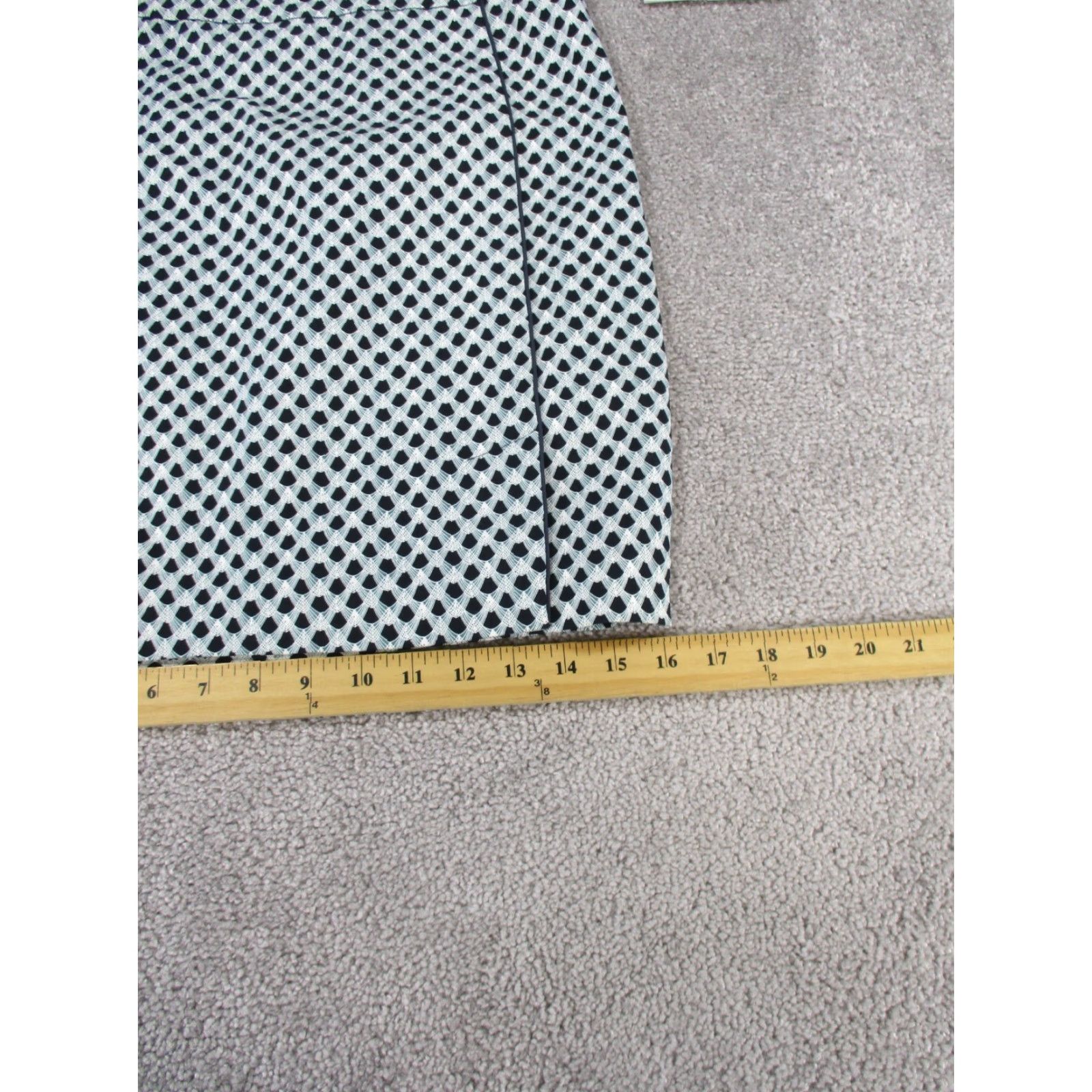 Altea Margaret M Skirt Womens Small Selma Piping Detail Teal Green Black NEW Size 28" / US 6 / IT 42 - 3 Thumbnail
